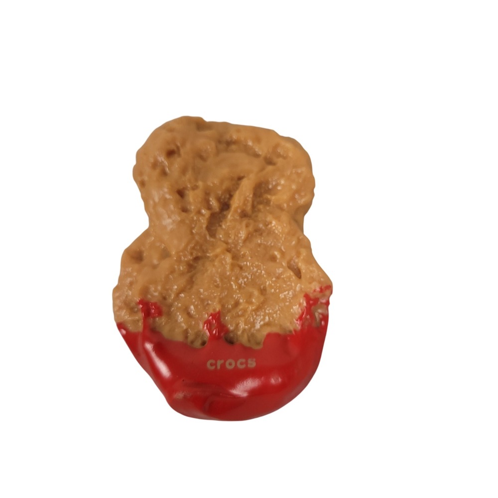 Crocs Jibbitz Official Chicken Nugget Dipped Ketchup Charm Foodie Funny Novelty